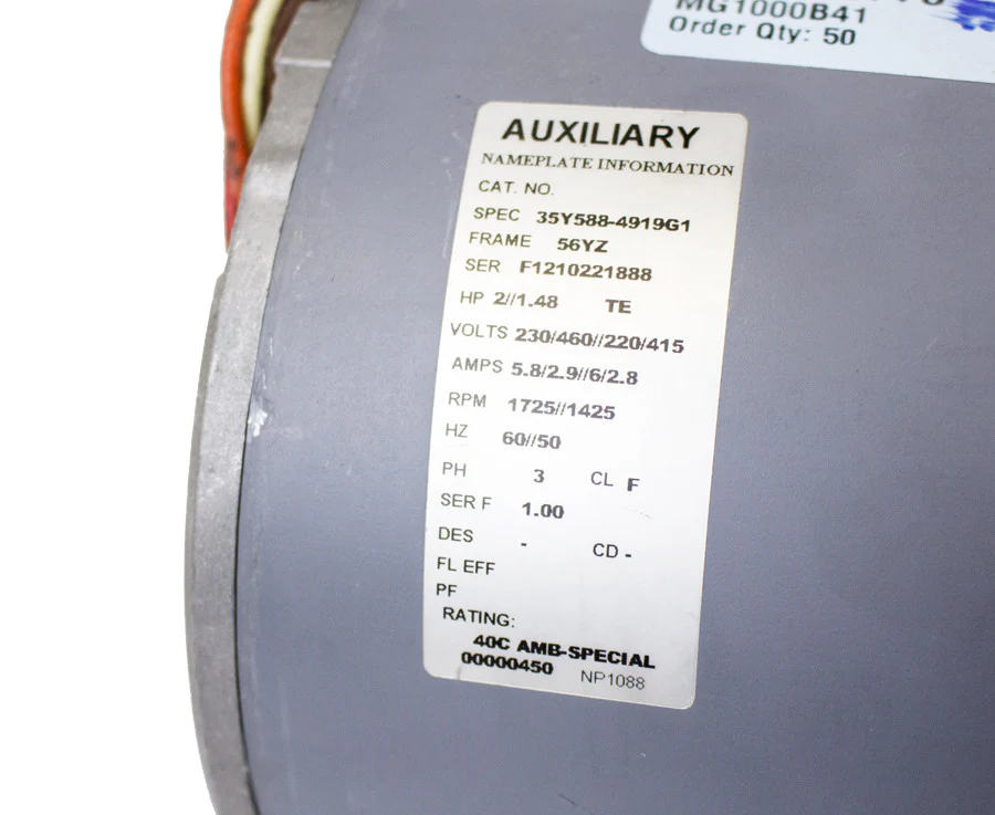 CM 3/4 Motor - 230/460V-3 Ll, Rr - Image 2