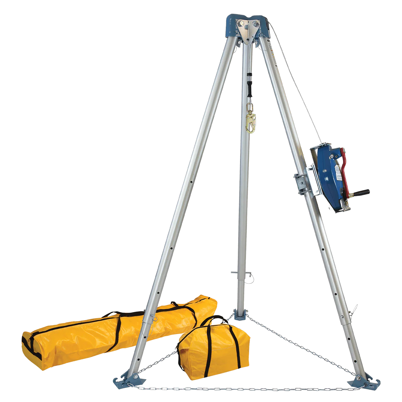 11' Confined Space Tripod System with 60' Stainless Steel SRL-R