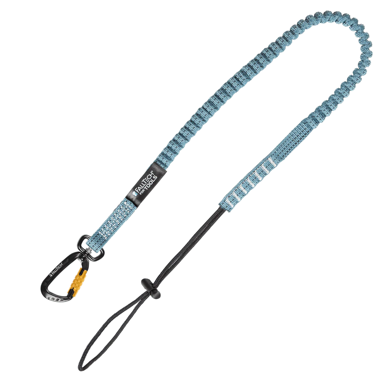 15 lb Premium Tool Tether with Choke-on Cinch Loop and Aluminum Swivel Carabiner, 1/pk