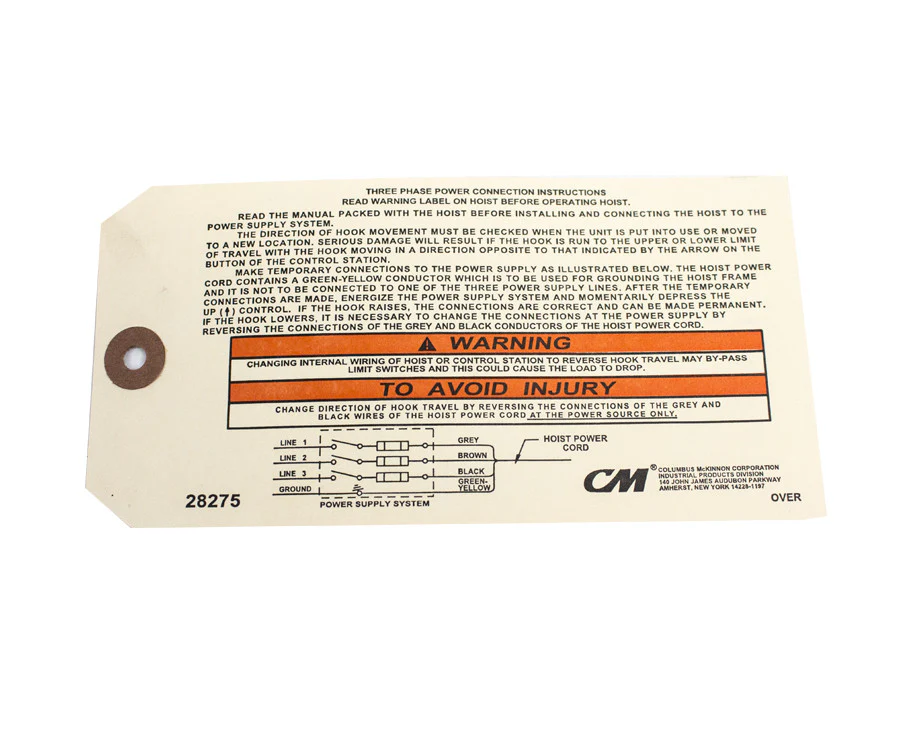 CM Instruction Tag - Image 2