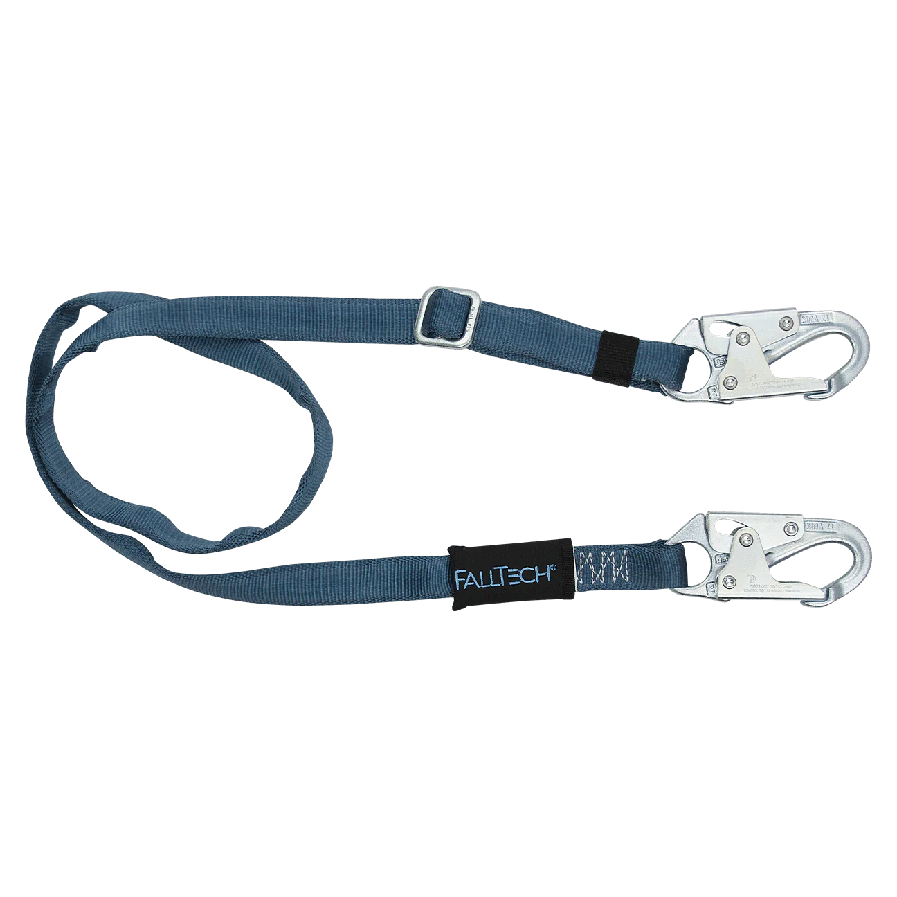 4' to 6' Adjustable Length Restraint Lanyard with Steel Snap Hooks