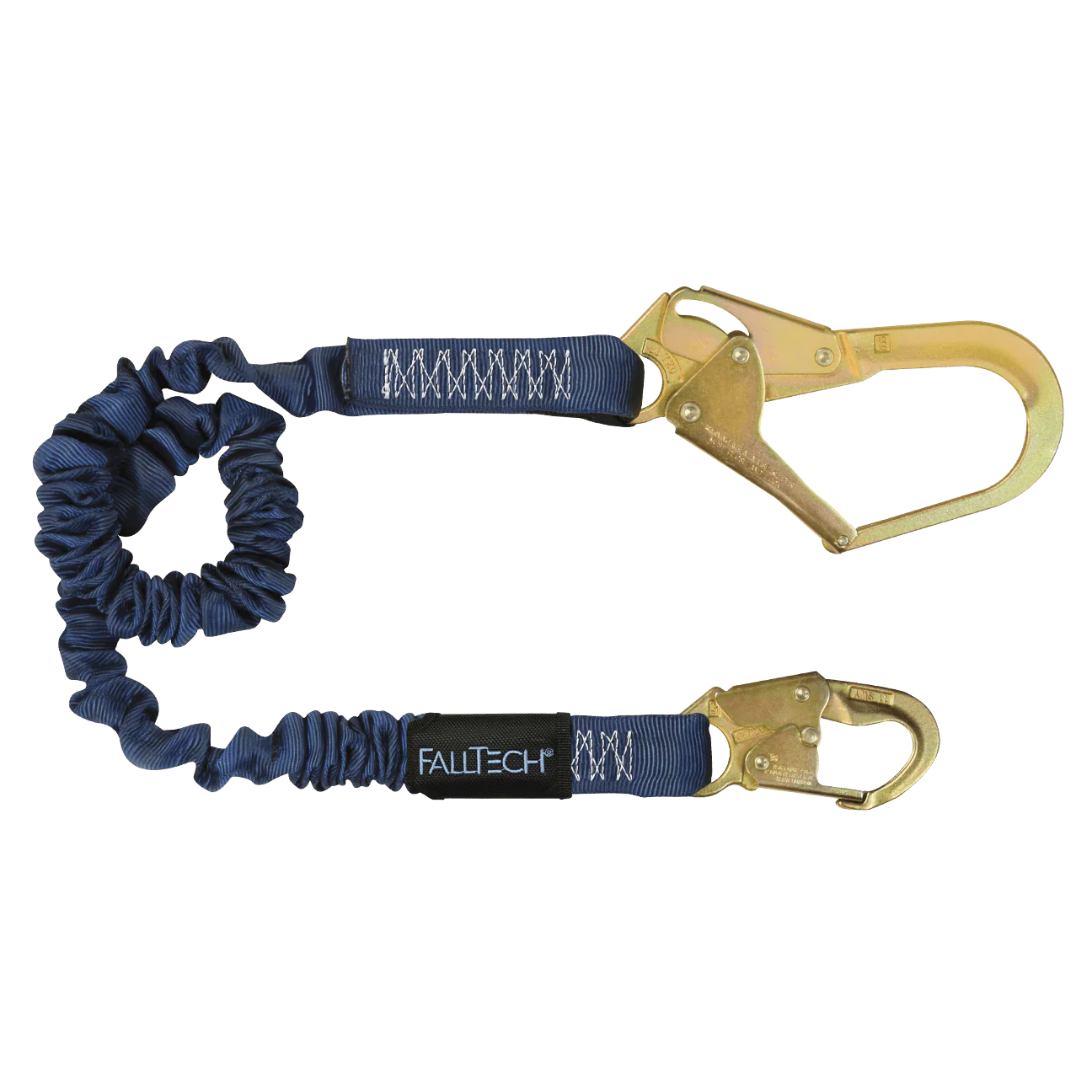 4½' to 6' ElasTech® Energy Absorbing Lanyard, Single-leg with Steel Connectors