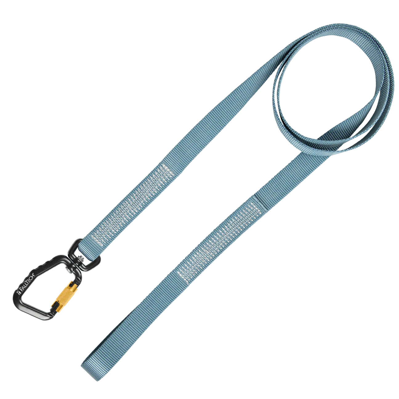 40 lb Premium Tool Tether with Non-stretch Web, Choke-loop and Swivel Aluminum Carabiner, 78" 1/pk - Image 2