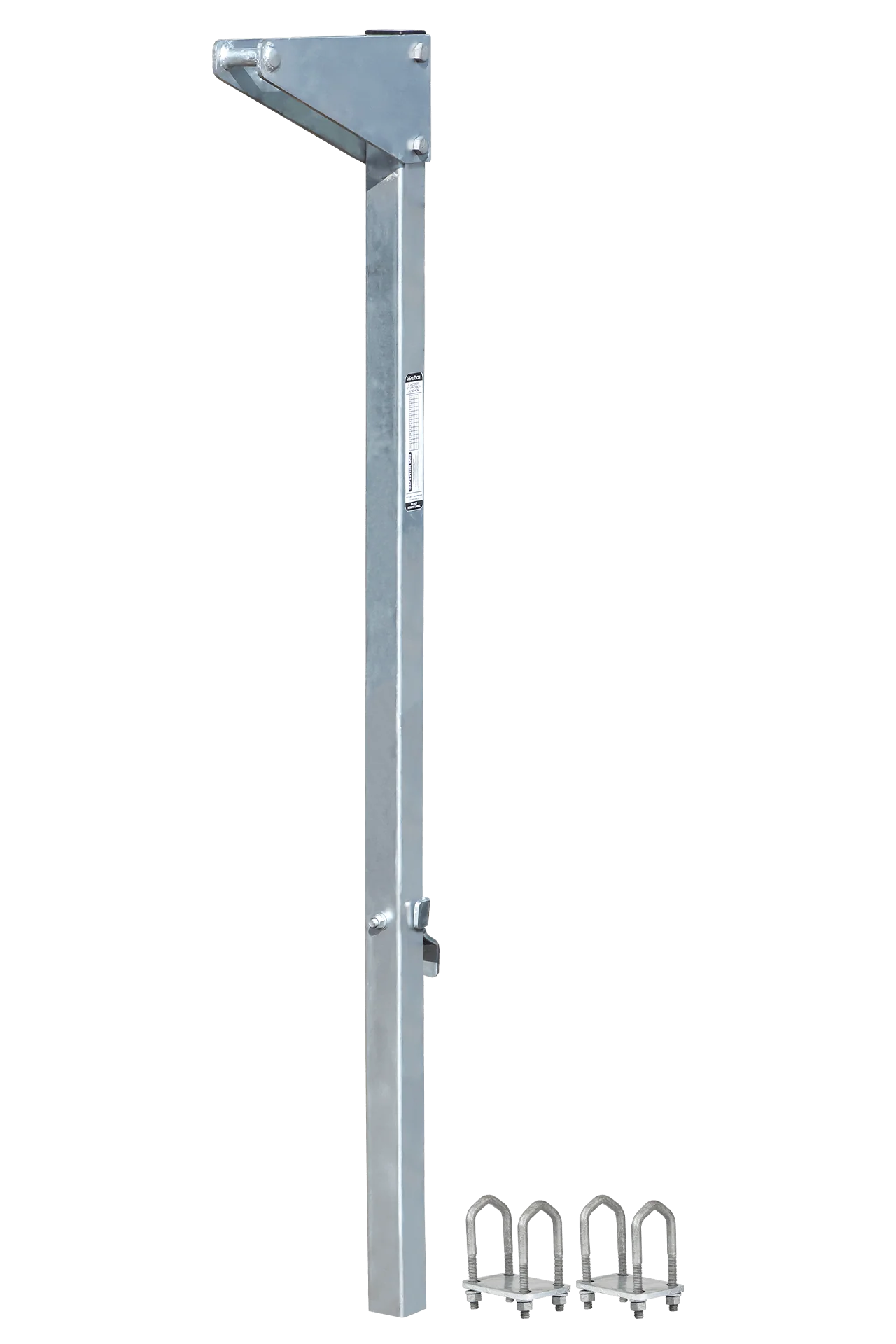 5' Bolt-on Ladder Stanchion Anchor with 12" Overhead Offset