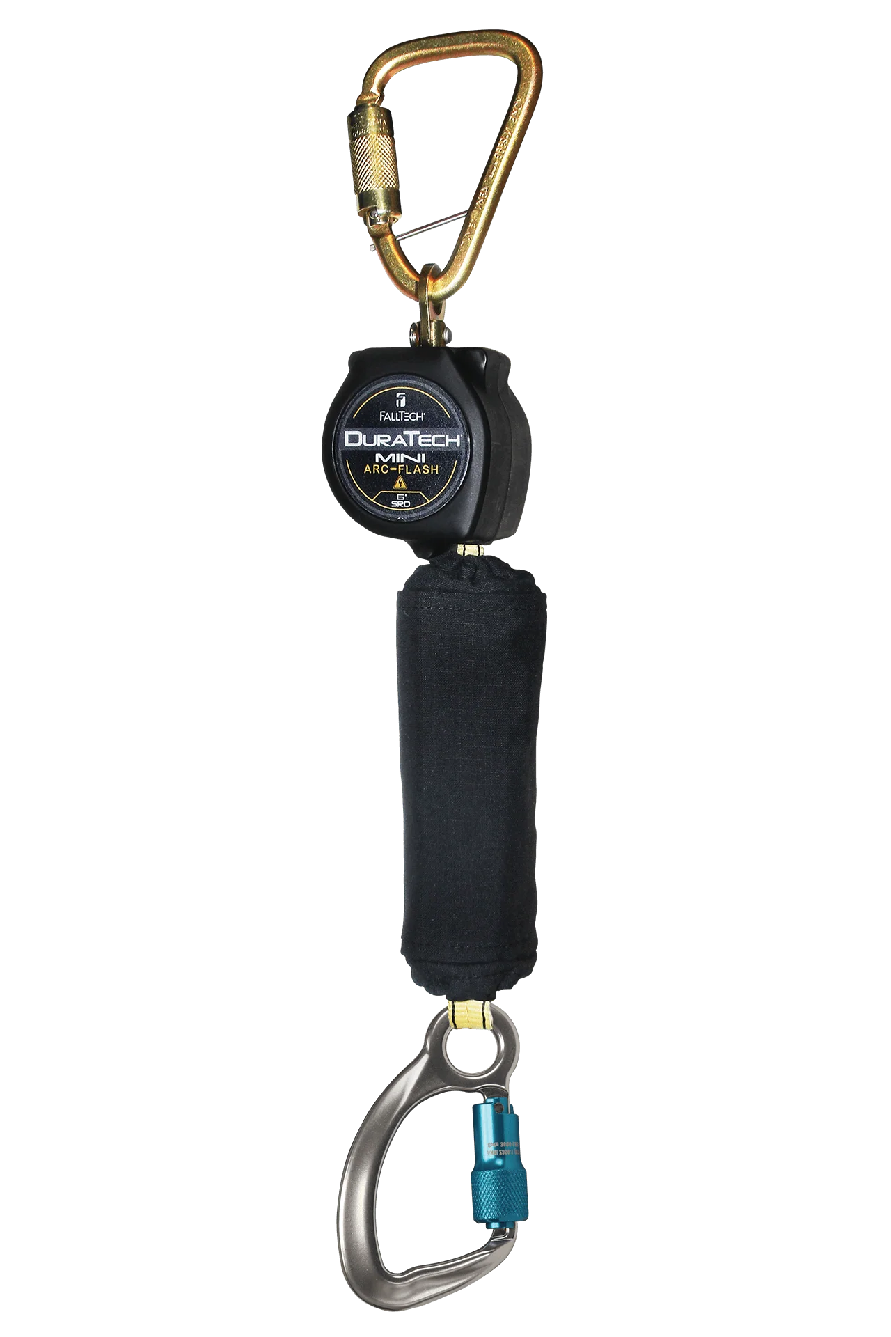 6' Arc Flash Mini Personal SRL with Aluminum Carabiner, Includes Steel Dorsal Connecting Carabiner