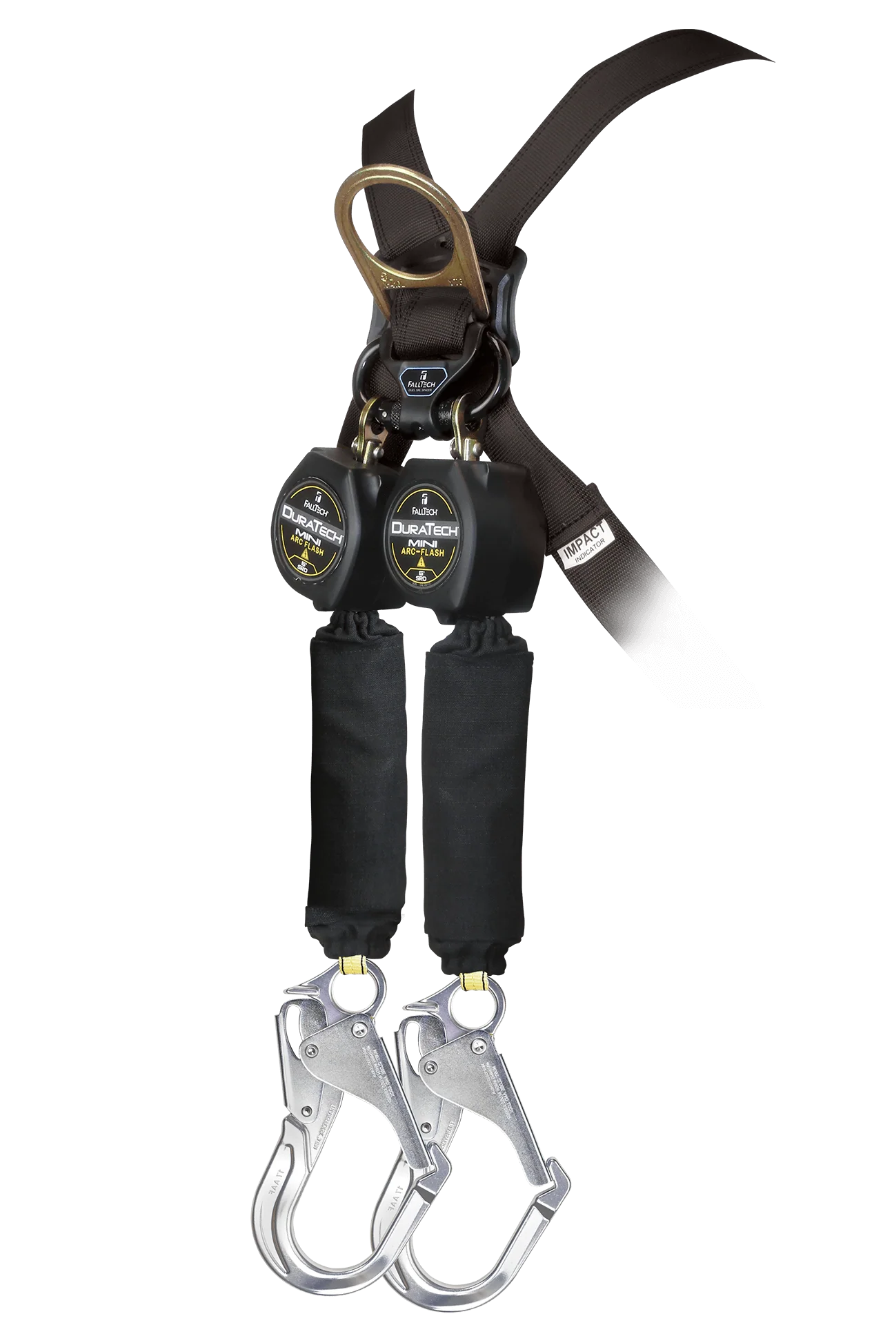 6' Arc Flash Mini Personal SRL with Aluminum Rebar Hooks, Includes Steel Dorsal Connecting Carabiner