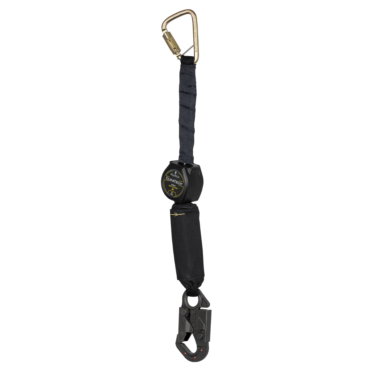 6' Arc Flash Mini Personal SRL with Dielectric Dorsal Connecting Snap Hook and Steel Anchorage Carabiner