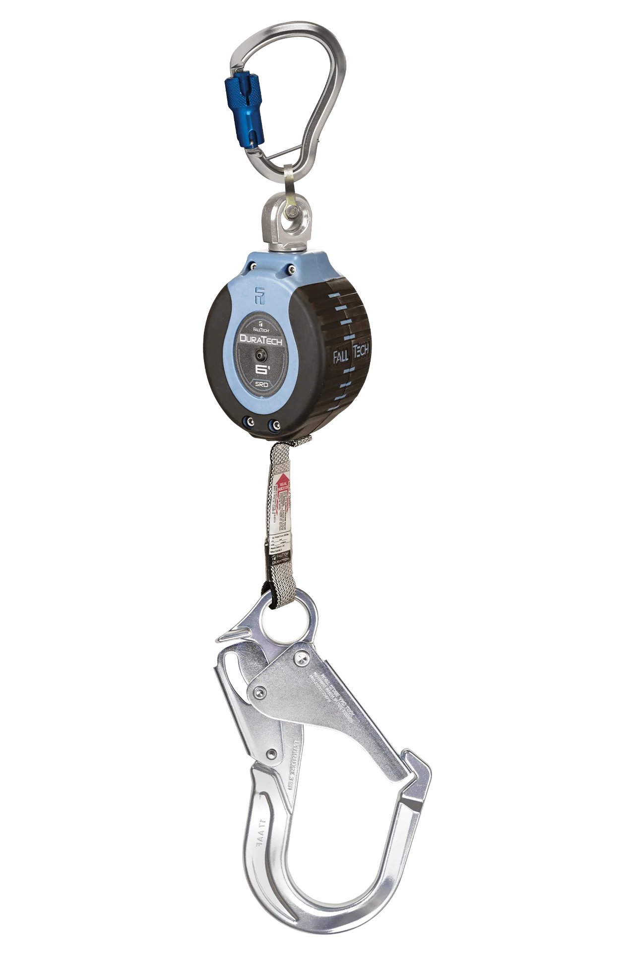 6' DuraTech® Personal SRL with Aluminum Rebar Hook, Includes Aluminum Dorsal Connecting Carabiner