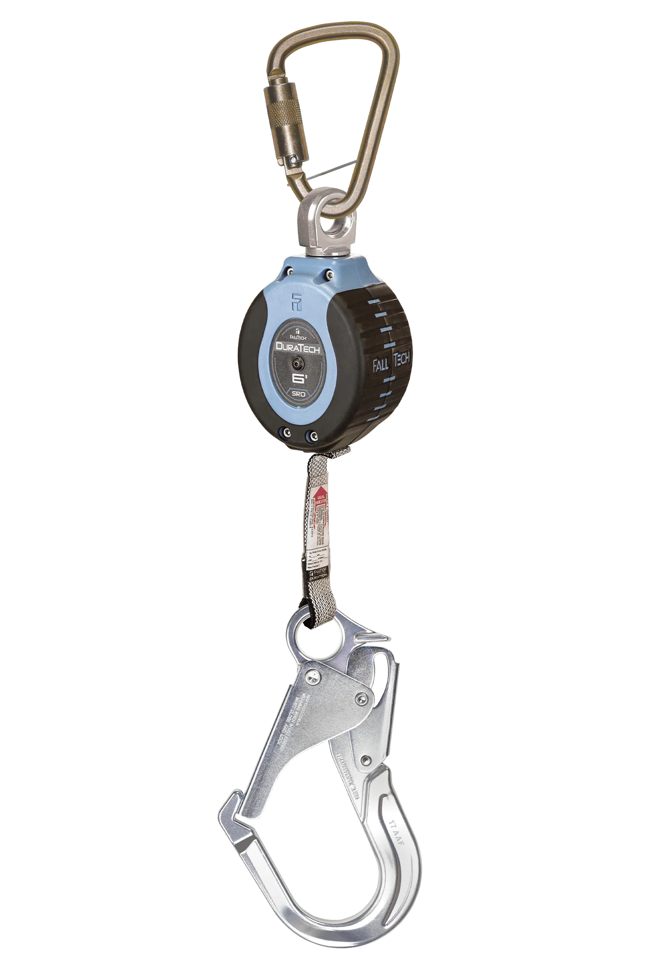 6' DuraTech® Personal SRL with Aluminum Rebar Hook, Includes Steel Dorsal Connecting Carabiner