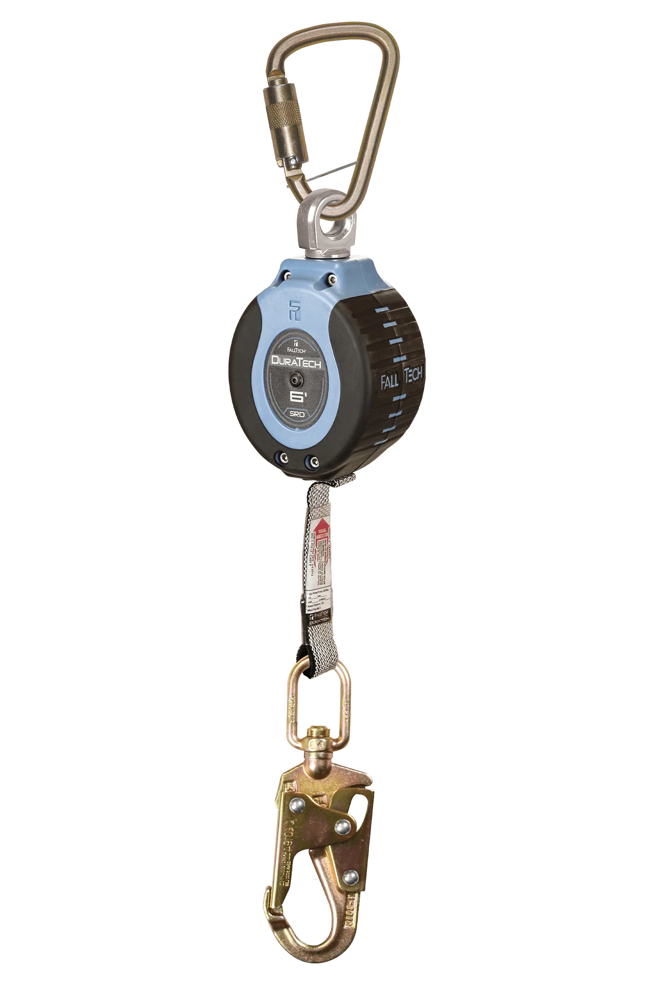 6' DuraTech® Personal SRL with Steel Swivel Snap Hook, Includes Steel Dorsal Connecting Carabiner