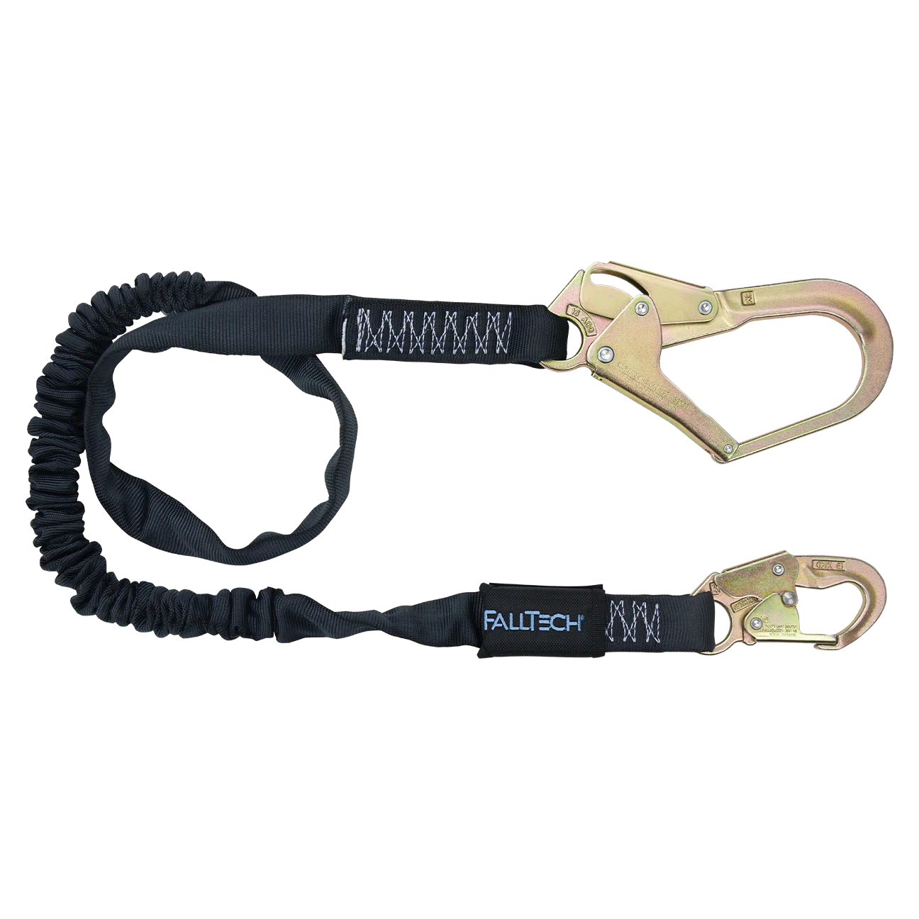 6' Heavyweight® Energy Absorbing Lanyard, Single-leg with Steel Connectors