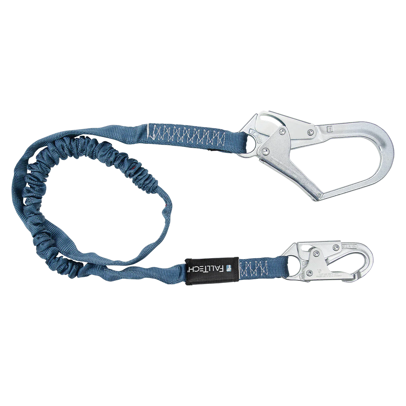 6' Internal Energy Absorbing Lanyard, Single-leg with Steel Connectors