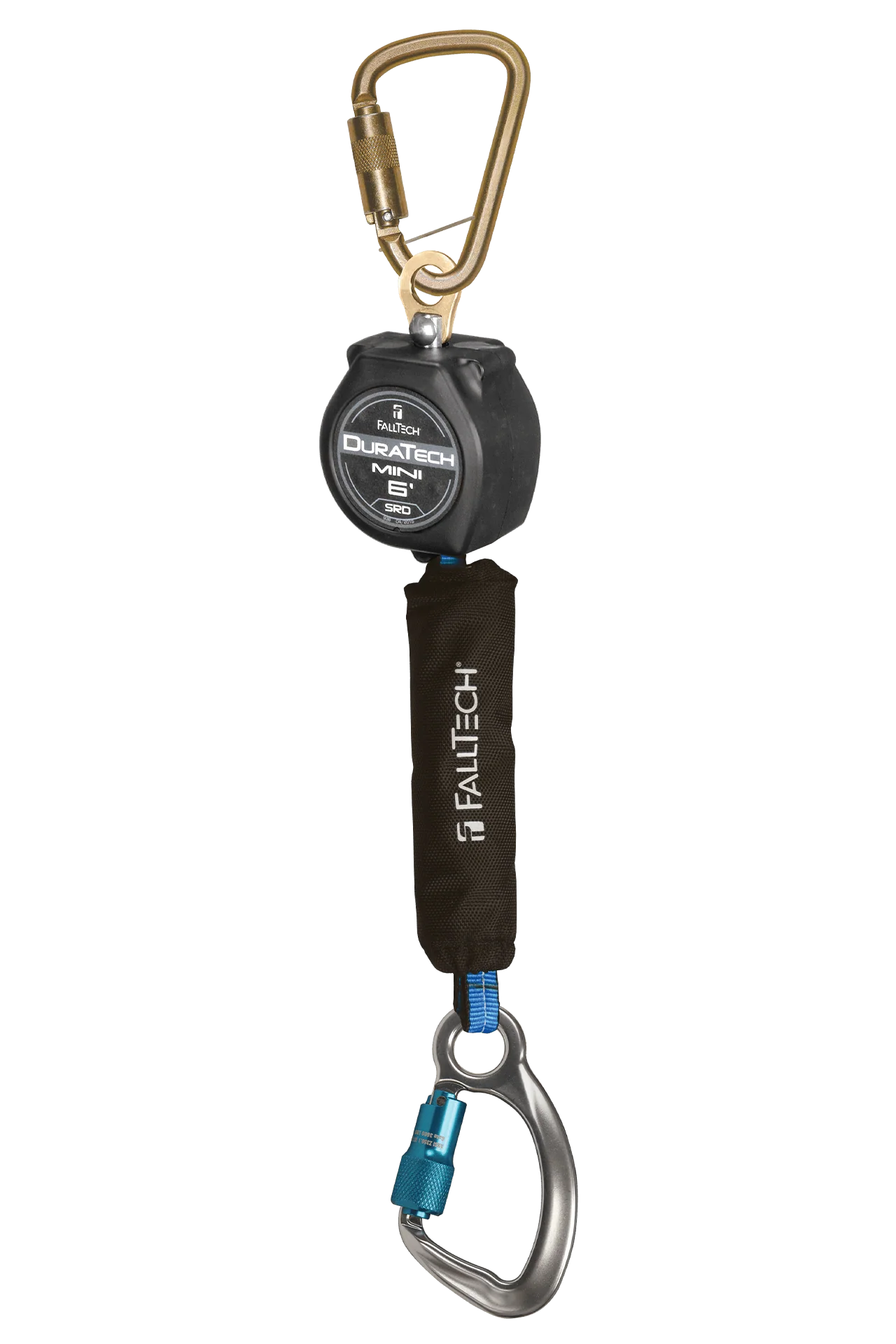 6' Mini Personal SRL with Aluminum Carabiner, Includes Steel Dorsal Connecting Carabiner