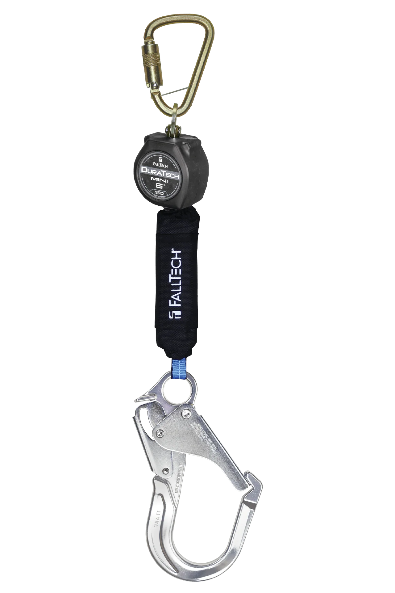 6' Mini Personal SRL with Aluminum Rebar Hook, Includes Steel Dorsal Connecting Carabiner - CSA