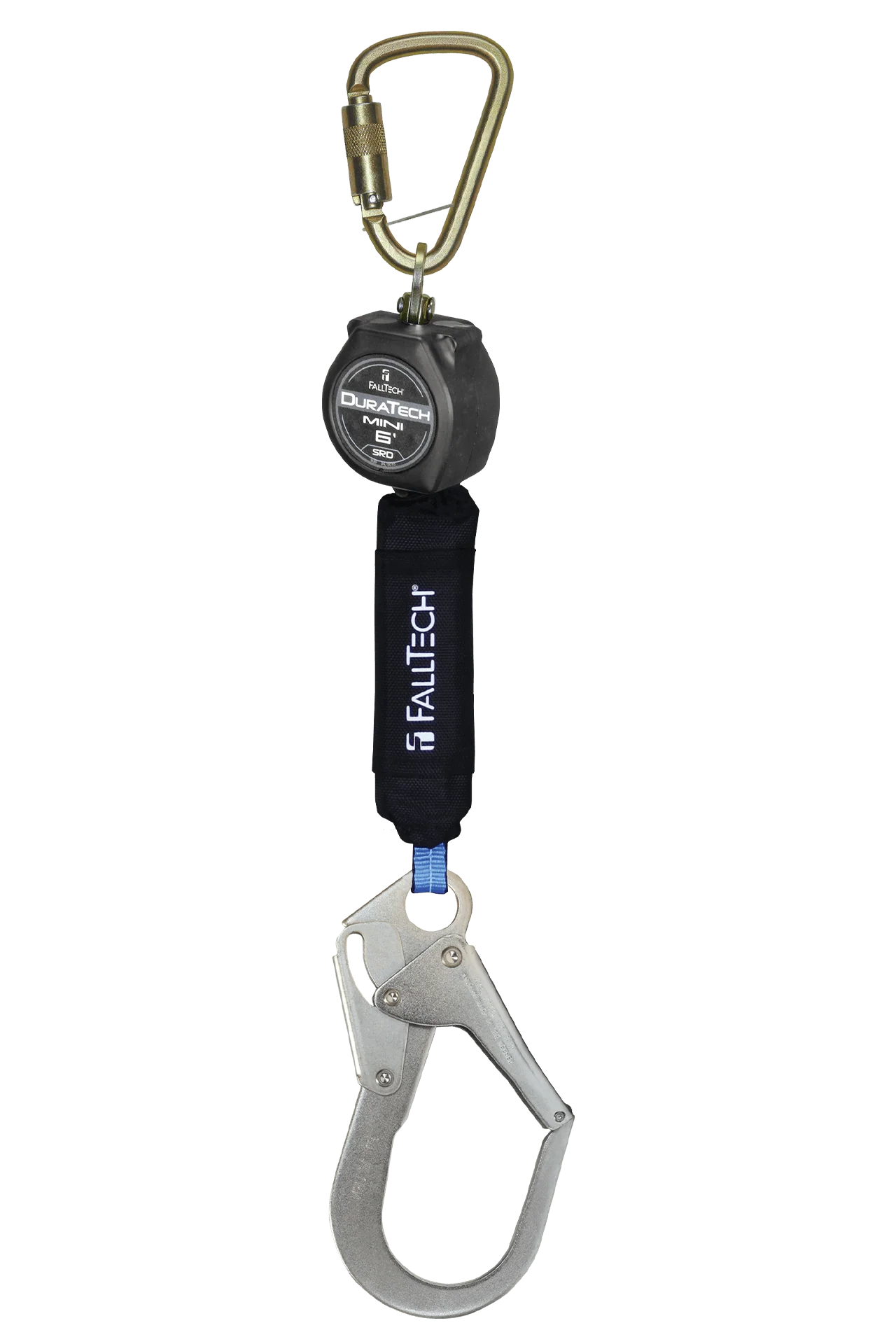 6' Mini Personal SRL with Steel Rebar Hook, Includes Steel Dorsal Connecting Carabiner - CSA