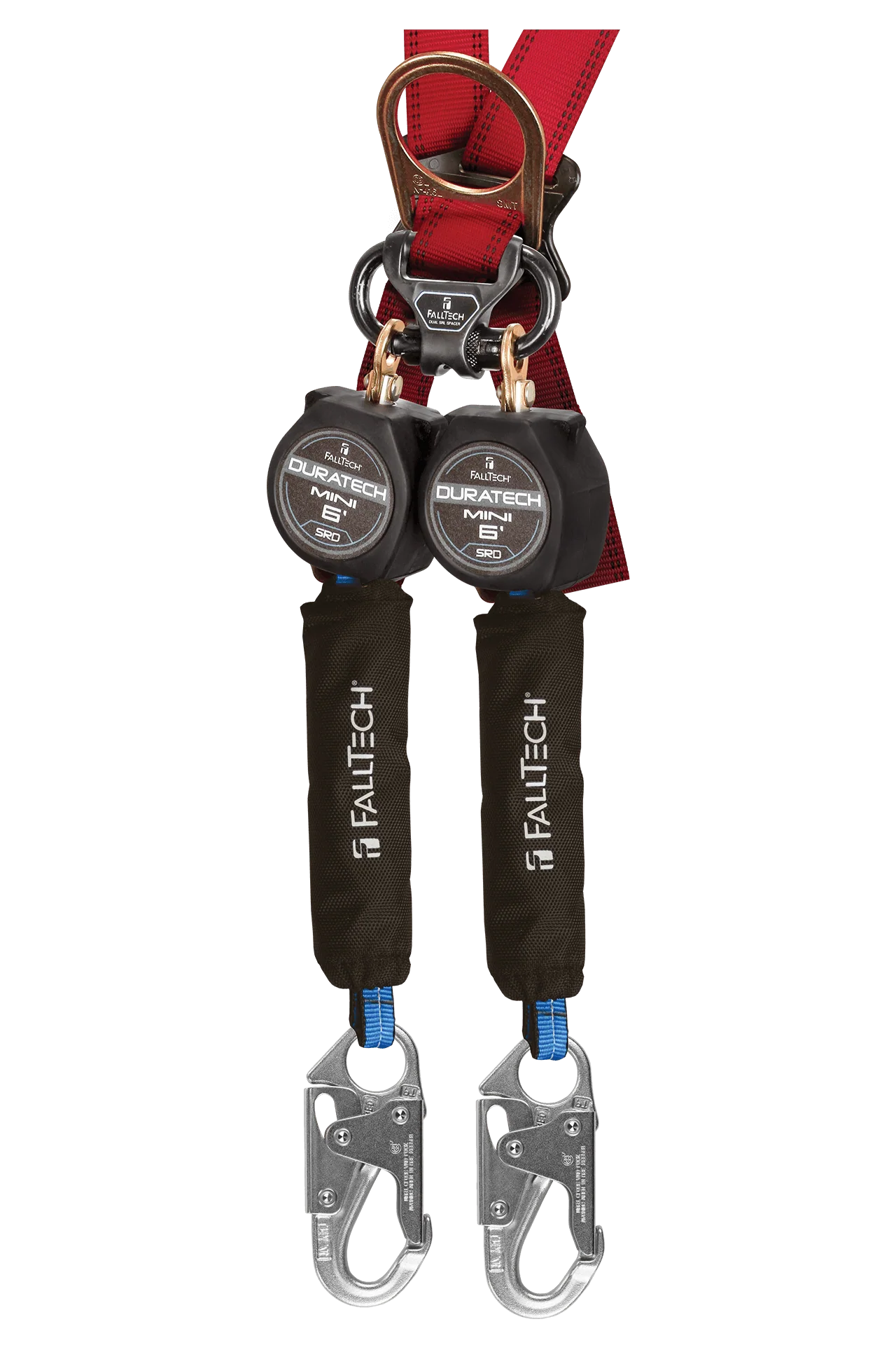 6' Mini Personal SRL with Steel Snap Hooks, Includes Steel Dorsal Connecting Carabiner - CSA