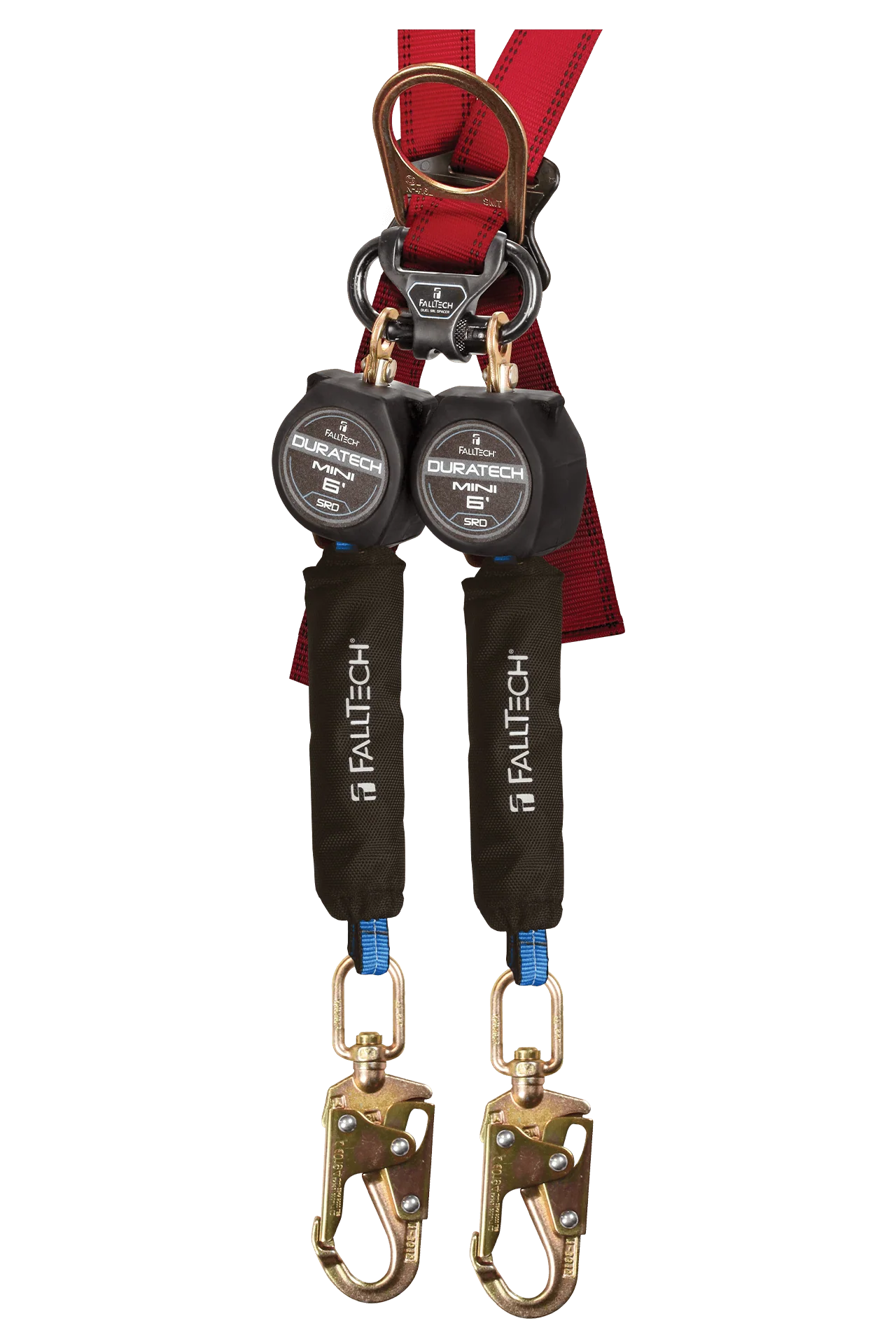 6' Mini Personal SRL with Steel Swivel Snap Hooks, Includes Steel Dorsal Connecting Carabiner