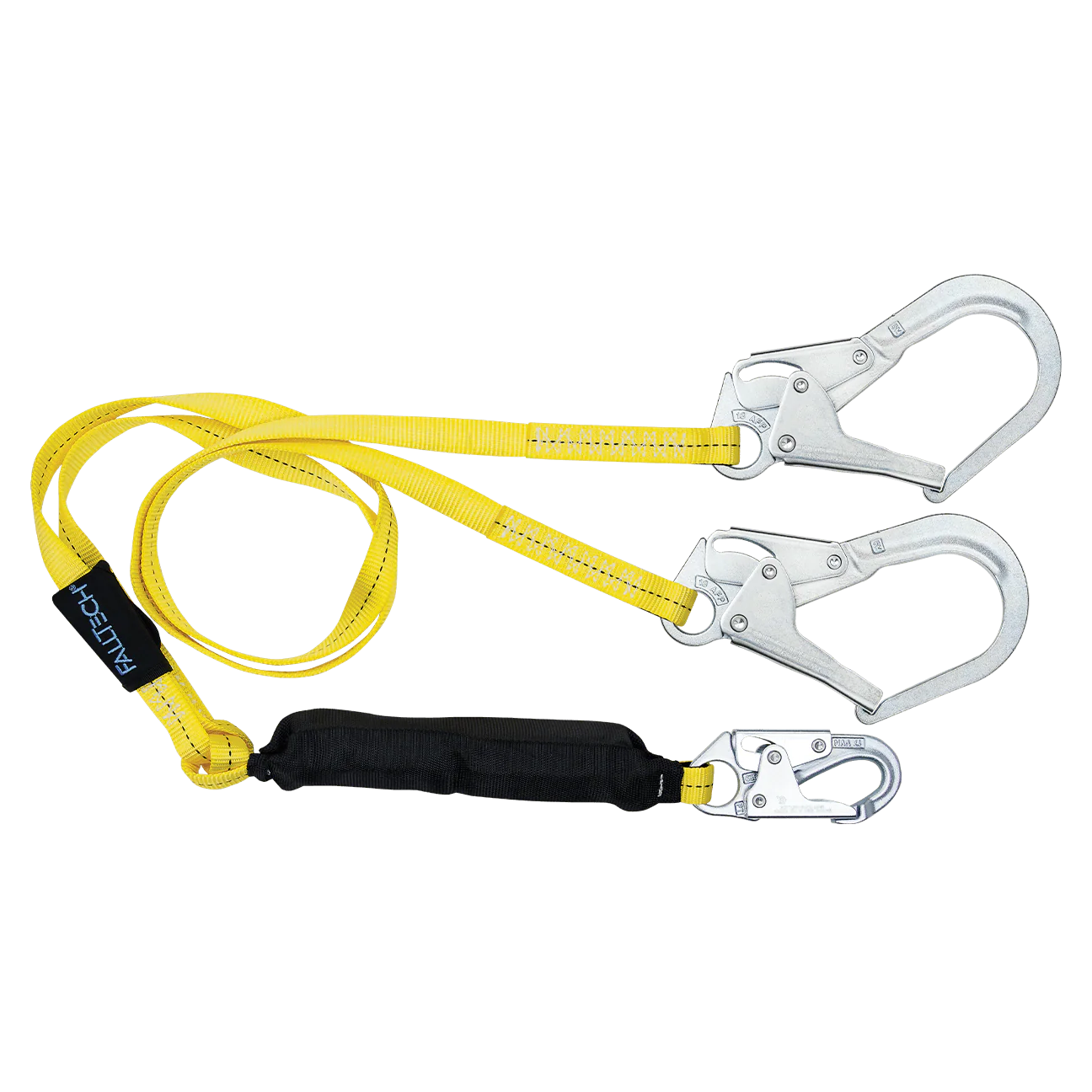 6' Soft Pack FT Basic® Energy Absorbing Lanyard, Double-leg with Steel Connectors
