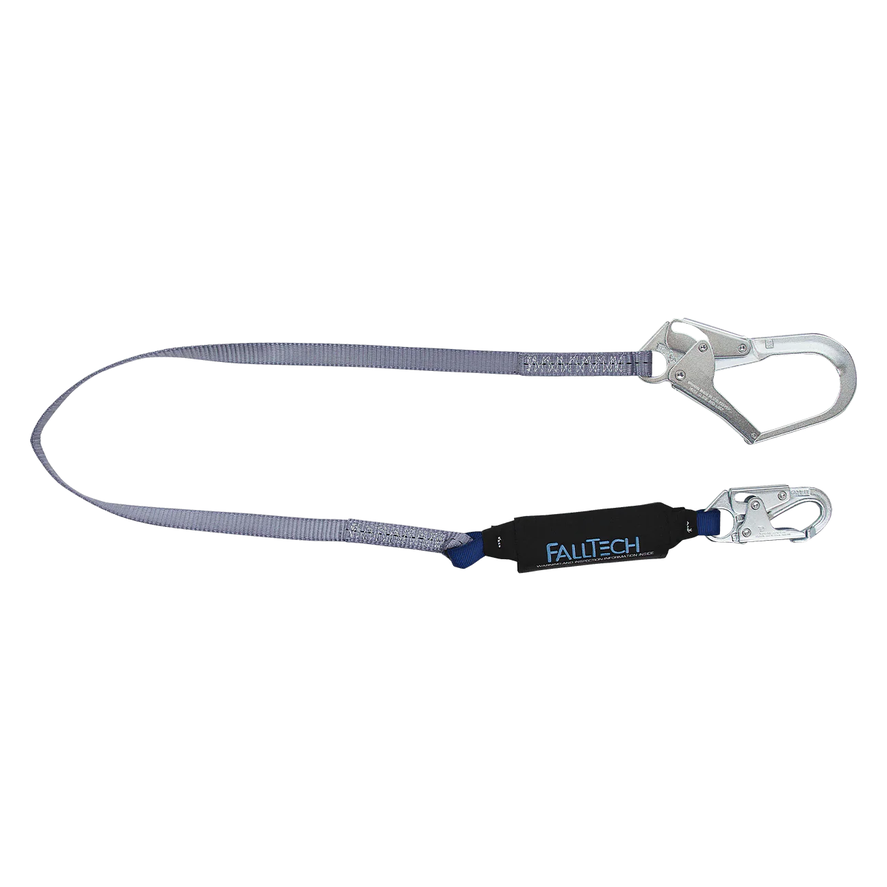 6' ViewPack® Energy Absorbing Lanyard, Single-leg with Steel Connectors