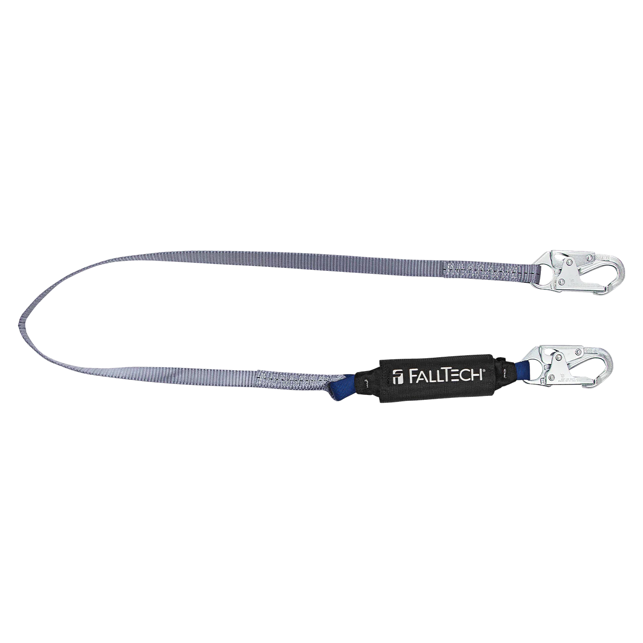 6' ViewPack® Energy Absorbing Lanyard, Single-leg with Steel Snap Hooks - CSA