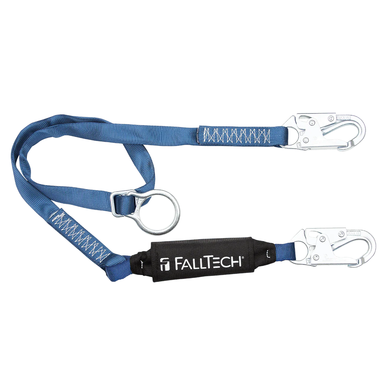 6' ViewPack® Tie-back Energy Absorbing Lanyard, Single-leg with Steel Snap Hooks - CSA