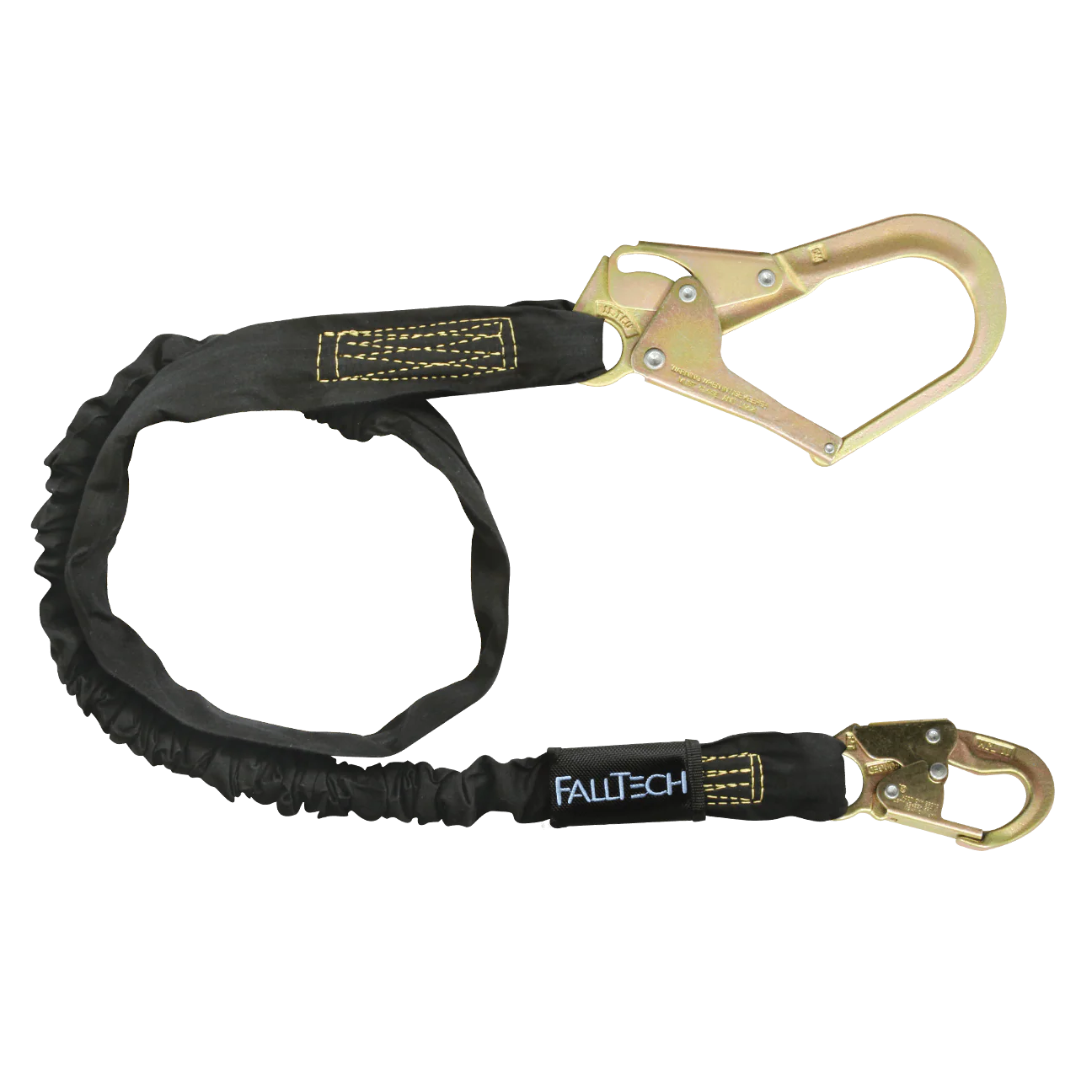 6' WeldTech® Nomex® Energy Absorbing Lanyard, Single-leg with Steel Connectors