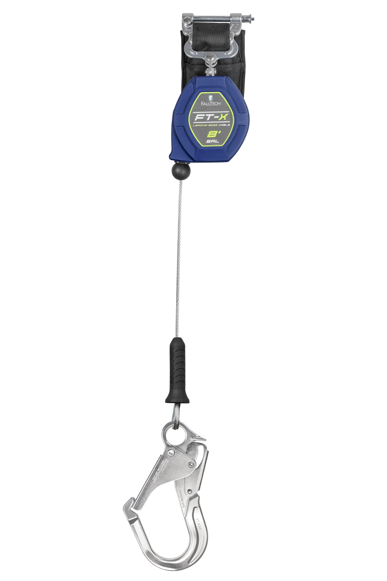 8' FT-X™ Cable Class 2 Leading Edge Personal SRL, Single-leg with Aluminum Rebar Hook