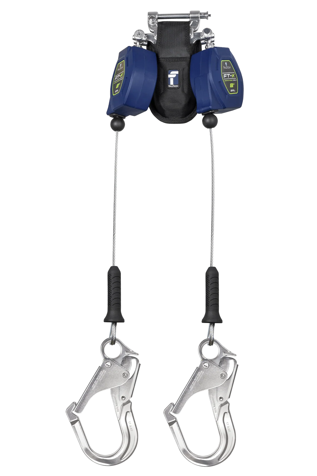 8' FT-X™ Cable Class 2 Leading Edge Personal SRL, Twin-leg with Aluminum Rebar Hooks