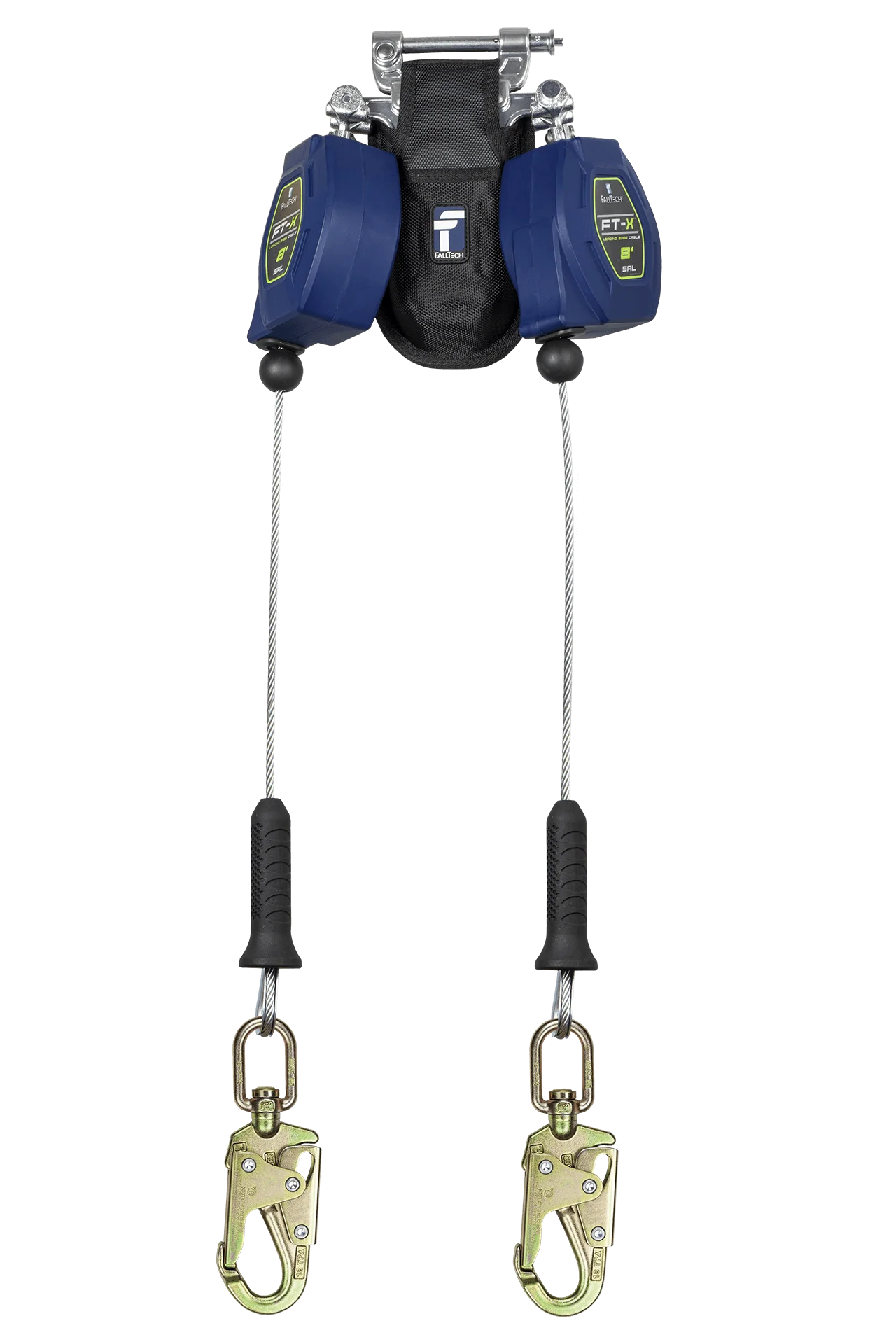 8' FT-X™ Cable Class 2 Leading Edge Personal SRL, Twin-leg with Steel Swivel Snap Hooks
