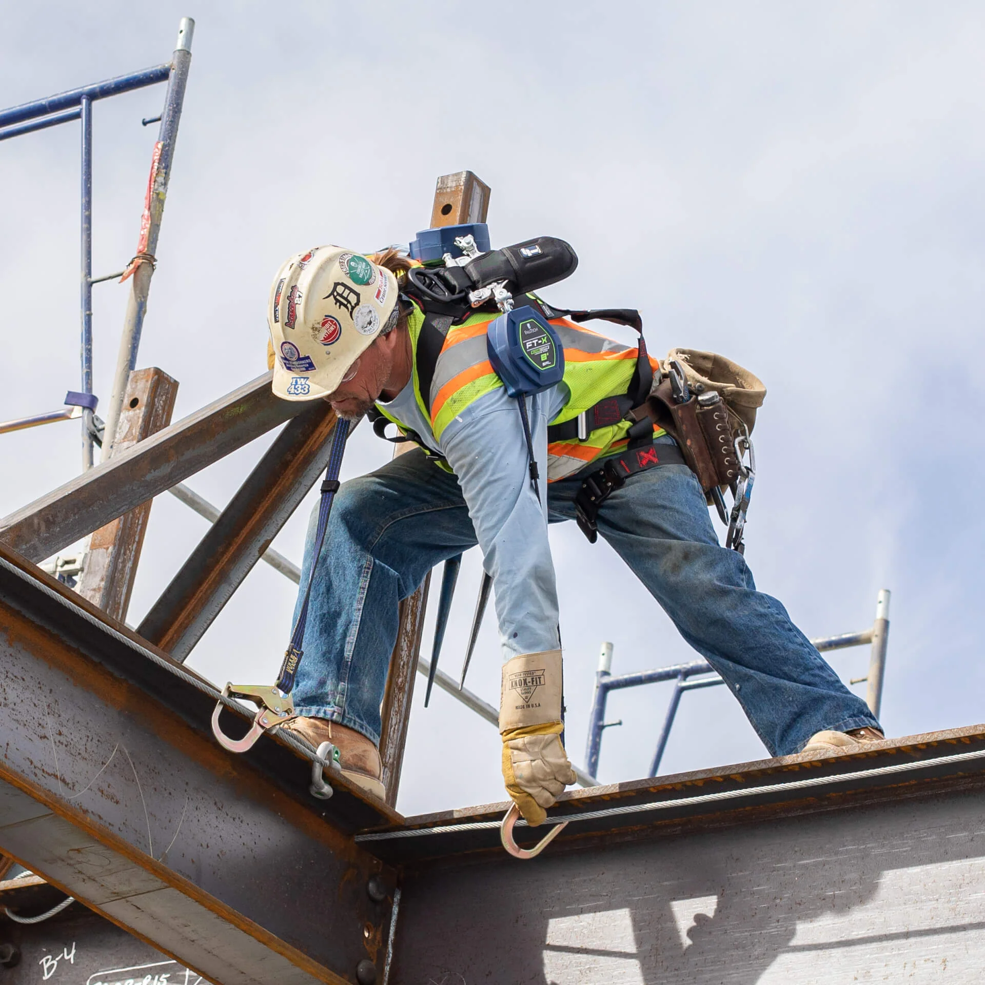 8' FT-X™ EdgeCore™ Class 2 Leading Edge Personal SRL, Single-leg with Steel Mini Rebar Hook - Image 3