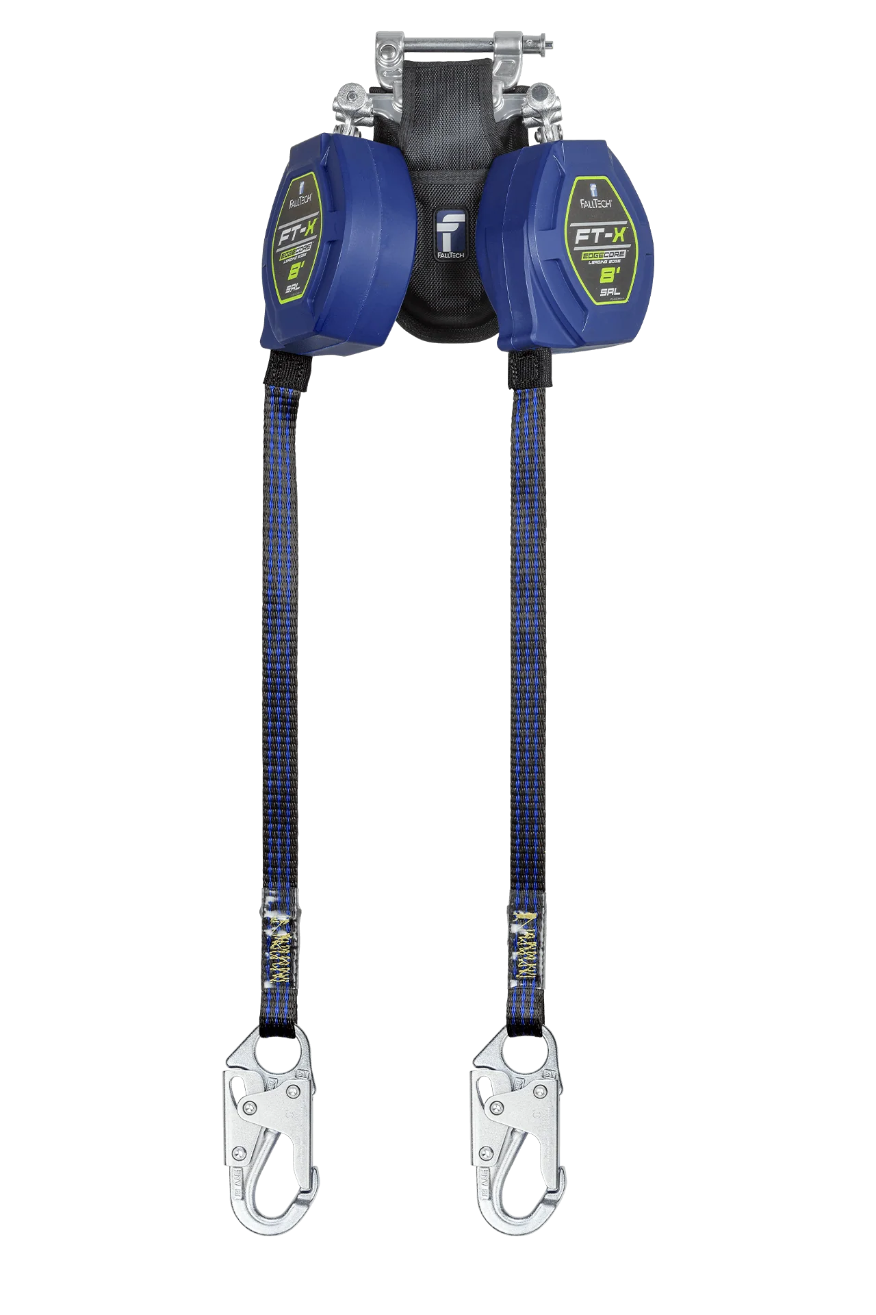 8' FT-X™ EdgeCore™ Class 2 Leading Edge Personal SRL, Twin-leg with Steel Snap Hooks