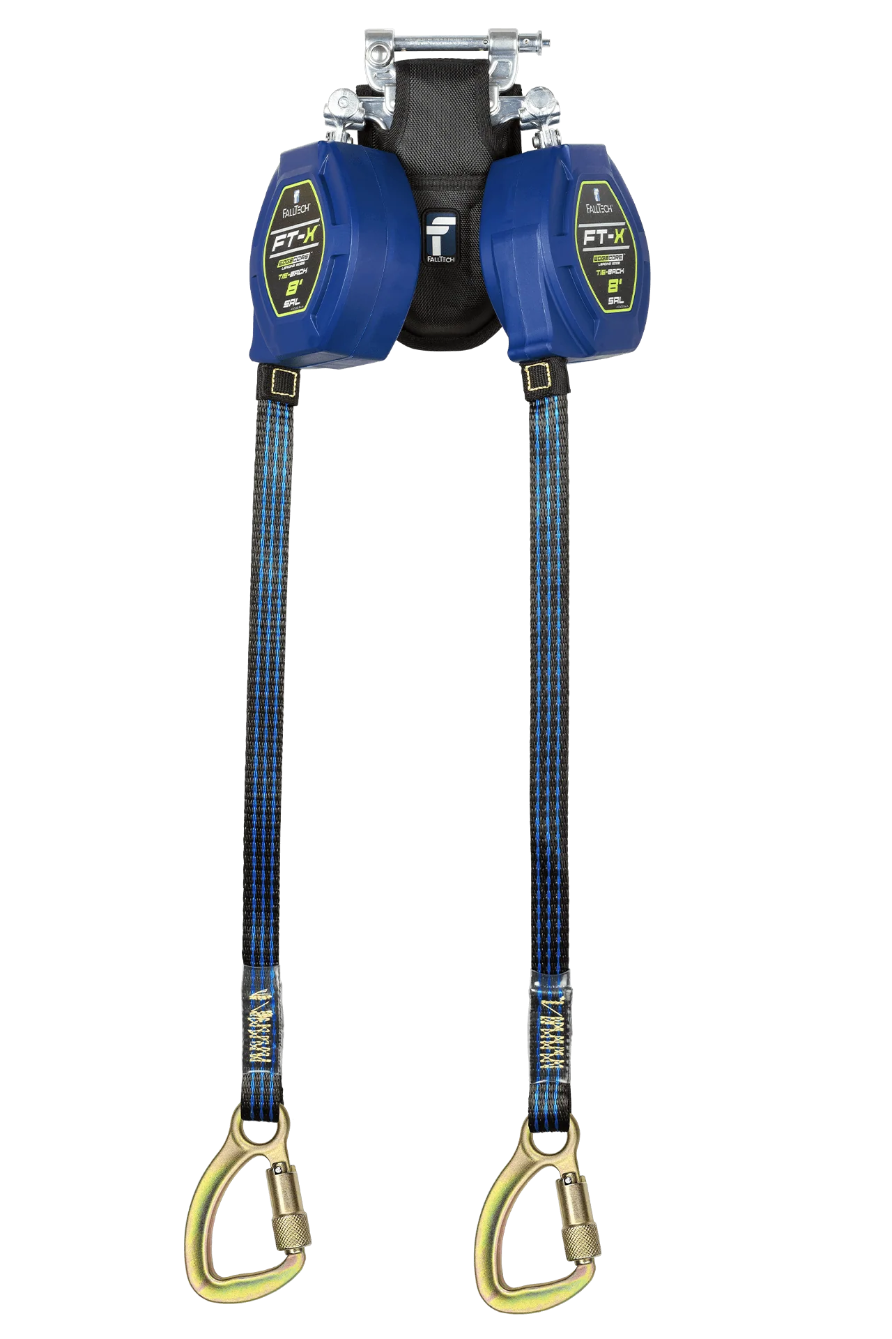 8' FT-X™ EdgeCore™ Tie-Back Class 2 Leading Edge Personal SRL, Twin-leg with Steel 5k Carabiner