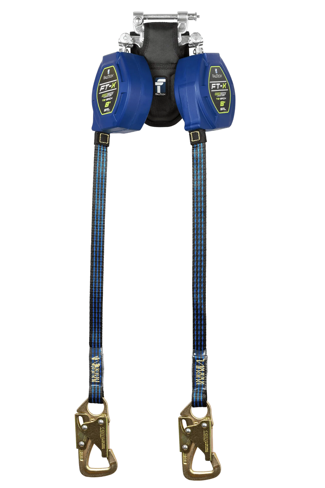 8' FT-X™ EdgeCore™ Tie-Back Class 2 Leading Edge Personal SRL, Twin-leg with Steel 5k Snap Hook