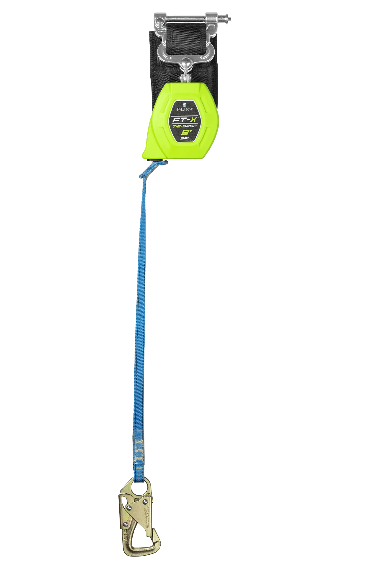 8' FT-X™ Web Tie-Back Class 1 Personal SRL, Single-leg with Steel 5k Snap Hook