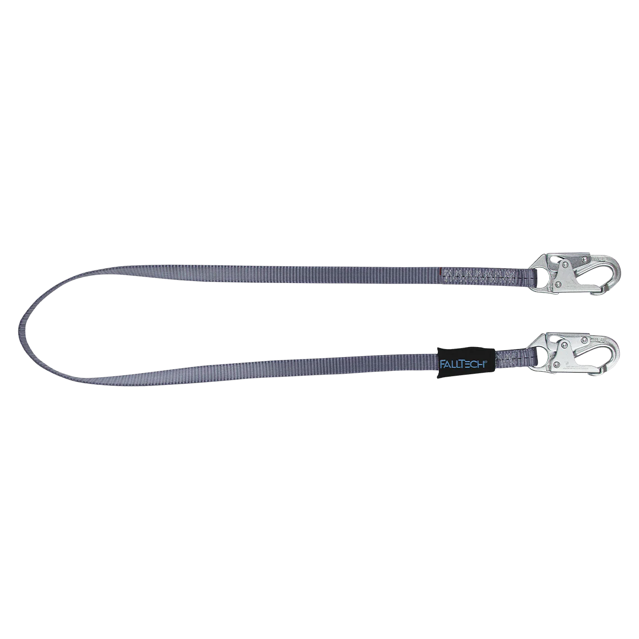 8' Web Restraint Lanyard, Fixed-length with Steel Snap Hooks