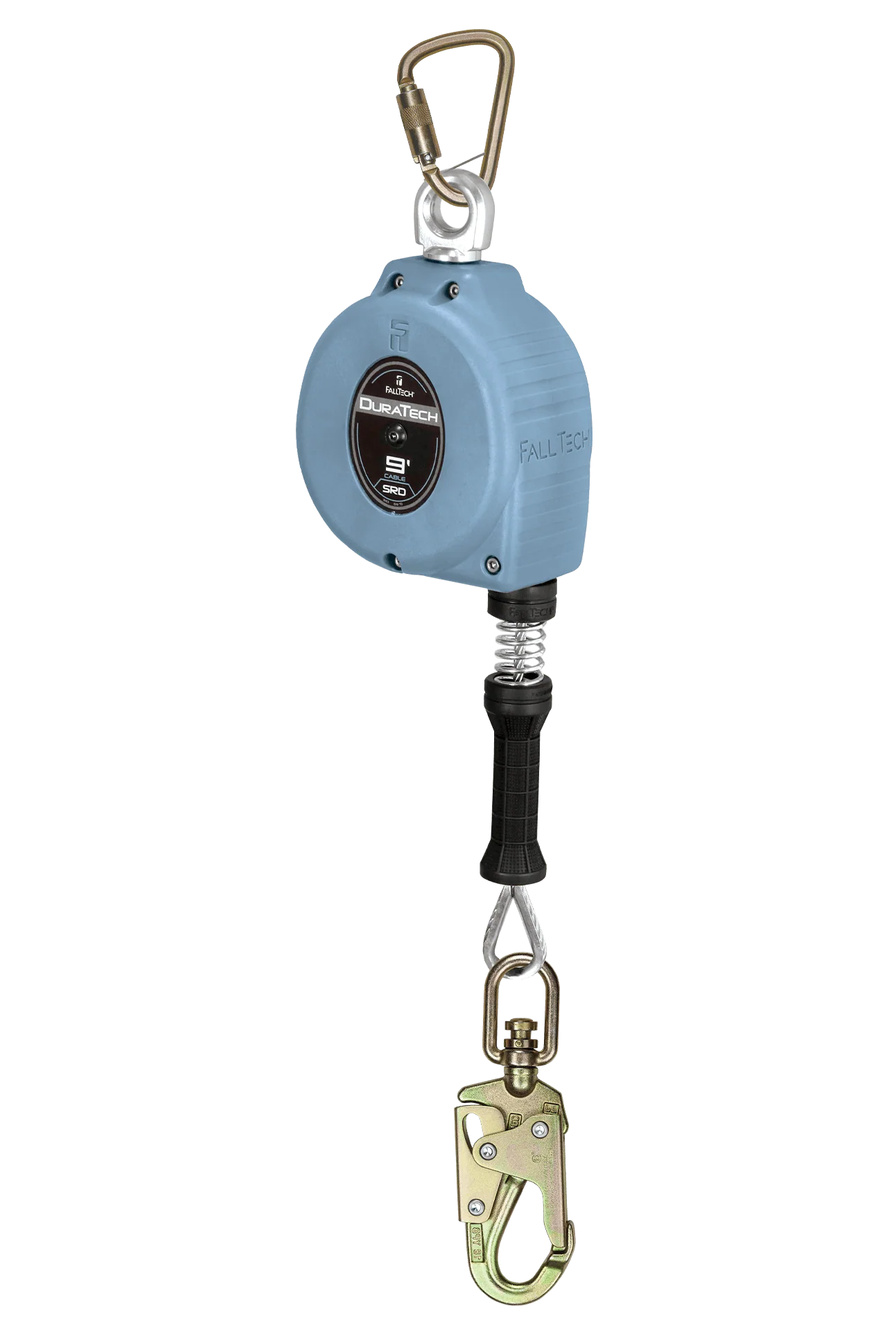 9' DuraTech Cable SRL with Steel Swivel Snap Hook, Includes Steel Anchorage Carabiner