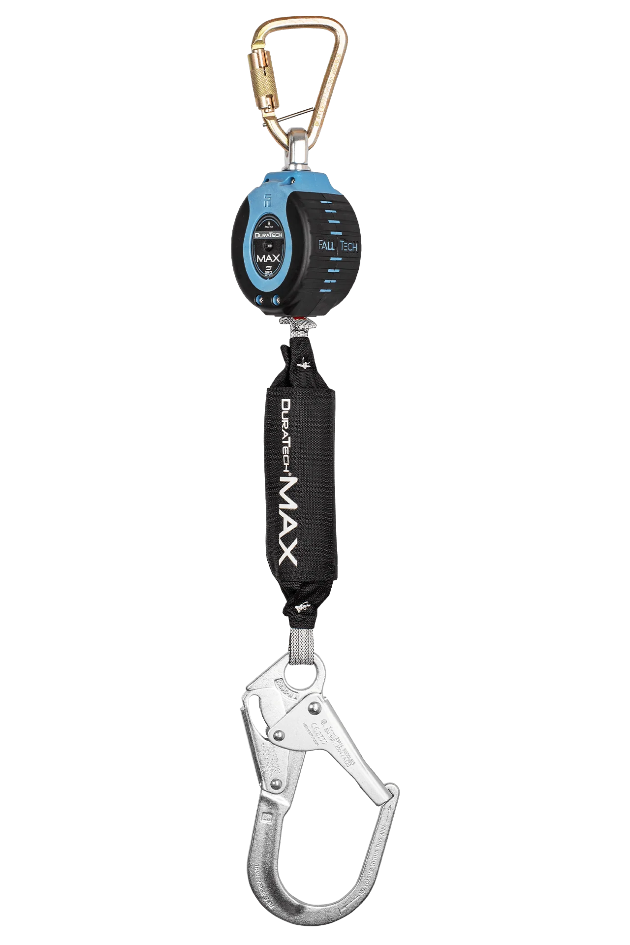 9' DuraTech® MAX Personal SRL with Steel Rebar Hook, Includes Steel Dorsal Connecting Carabiner