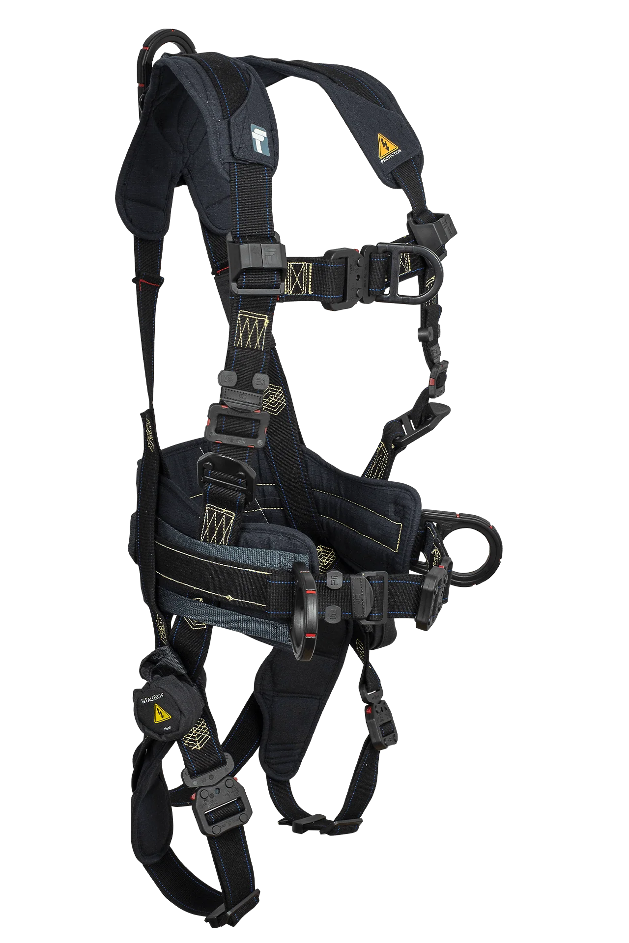 Arc Flash Nomex® 4D Construction Climbing Full Body Harness, Overmolded Quick Connect Adjustments