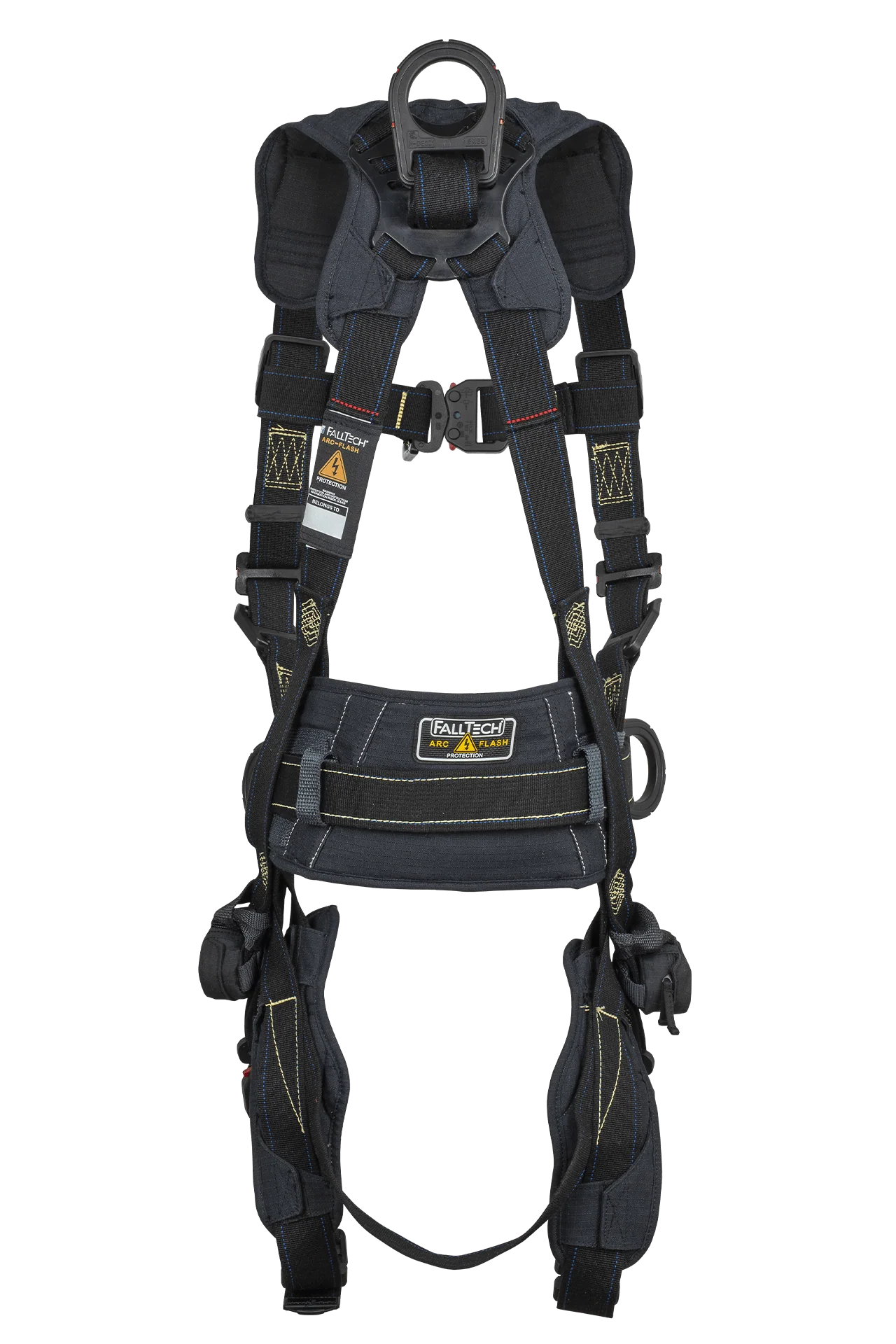 Arc Flash Nomex® 4D Construction Climbing Full Body Harness, Overmolded Quick Connect Adjustments - Image 3