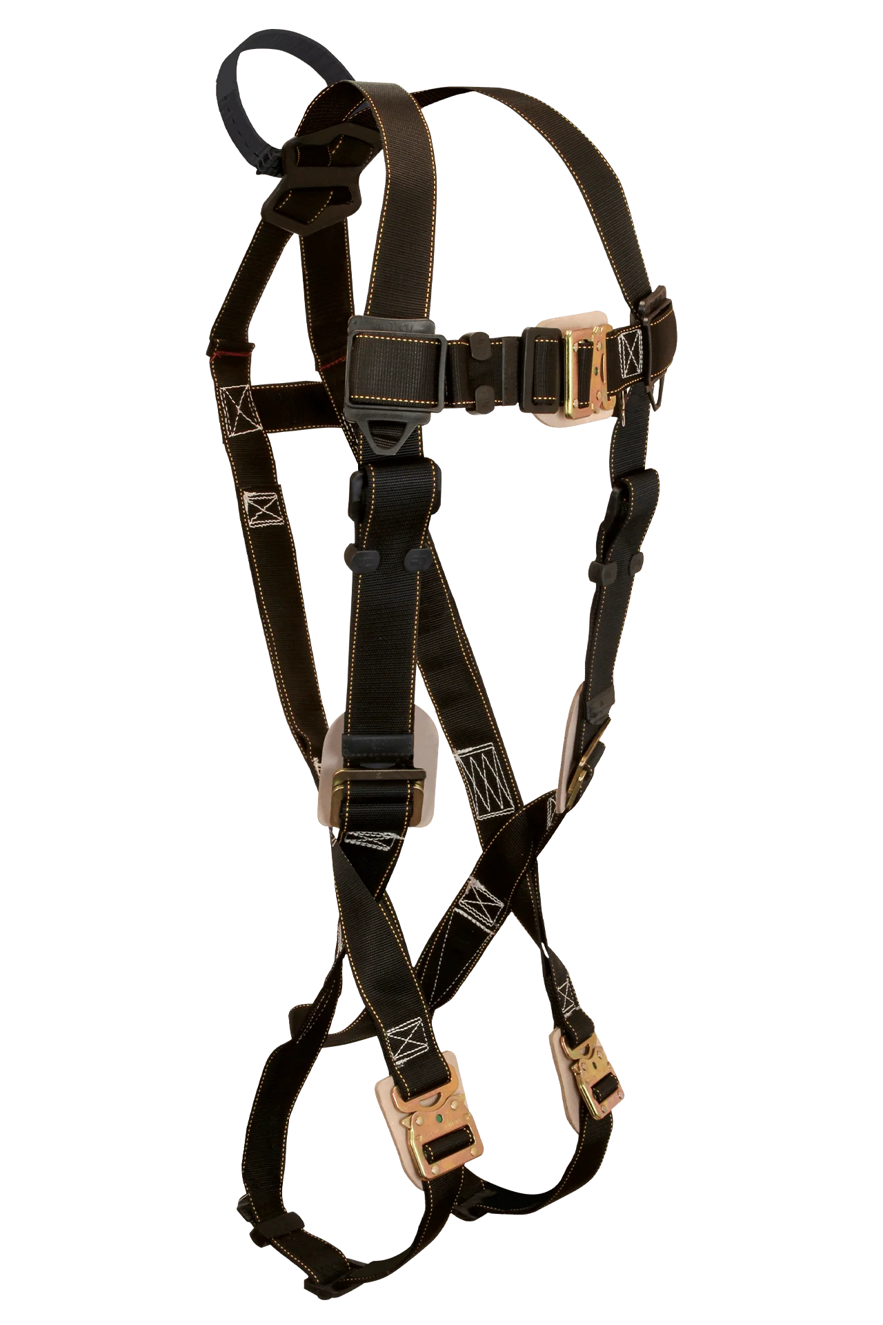 Arc Flash Nylon Standard Non-belted Looped Full Body Harness, Quick Connect Adjustment
