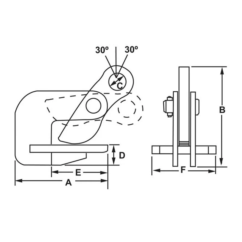Camlok™ THK Horizontal Plate Clamp - Image 2