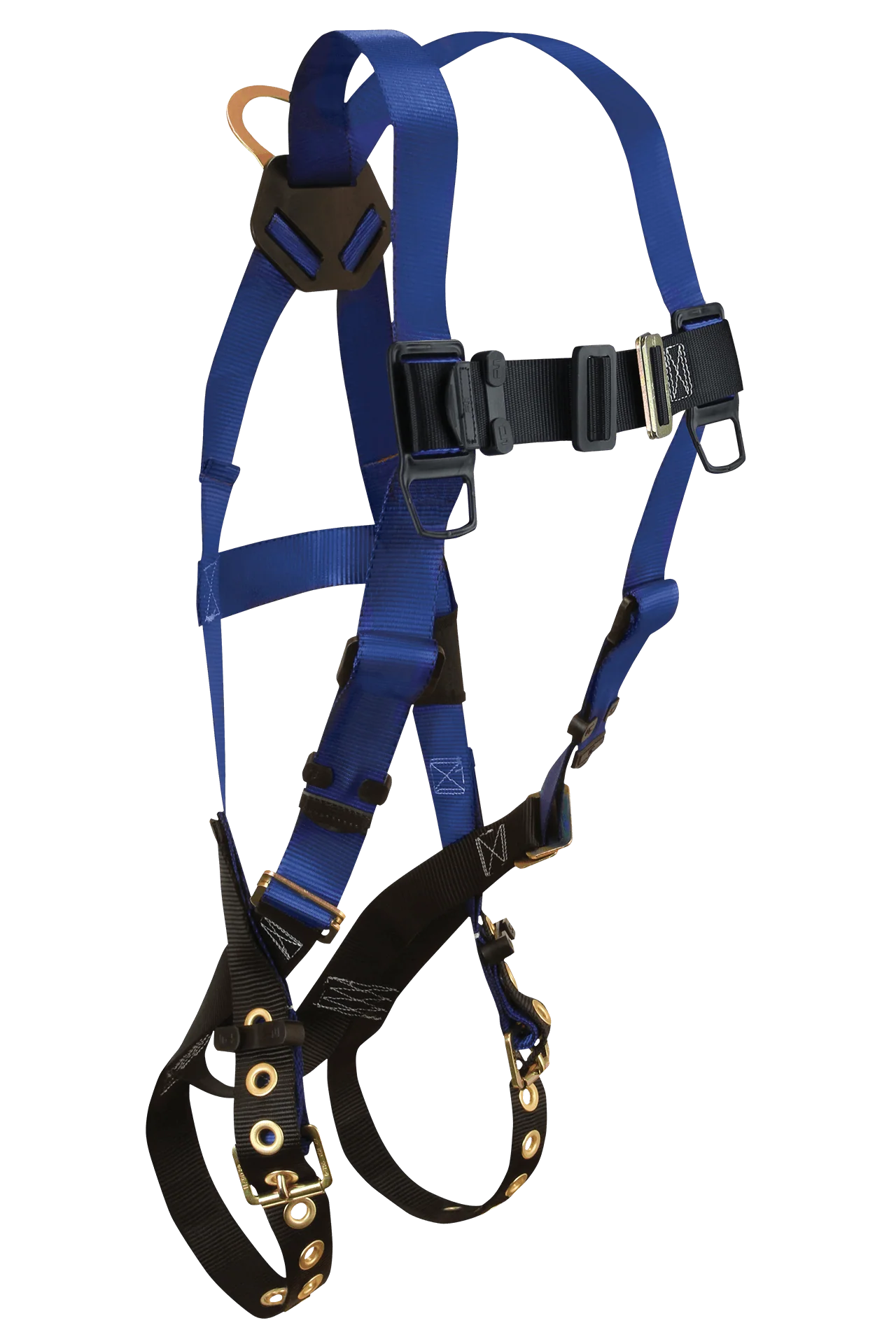 Contractor 1D Standard Non-belted Full Body Harness, Tongue Buckle Leg Adjustment