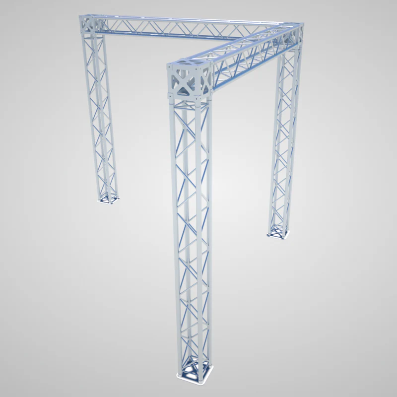 MTN Trade Show Truss Booth Package- Corner Booth (3-Tower Structure)