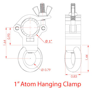 Doughty 38mm Atom Hanging Clamp - Image 3