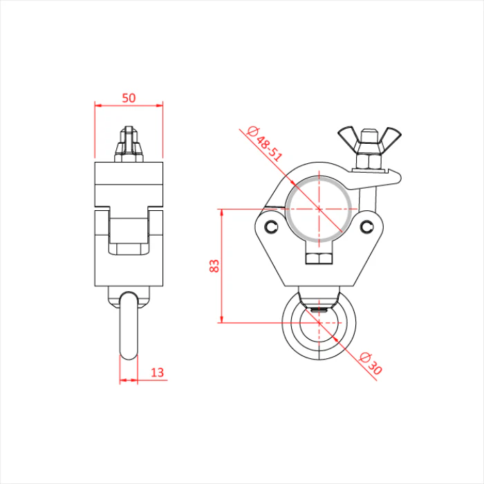 Doughty Hanging Clamp – 340Kg - Image 3