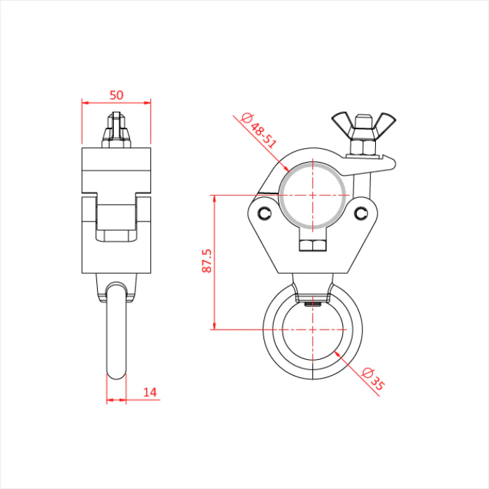 Doughty Hanging Clamp – 500Kg - Image 3