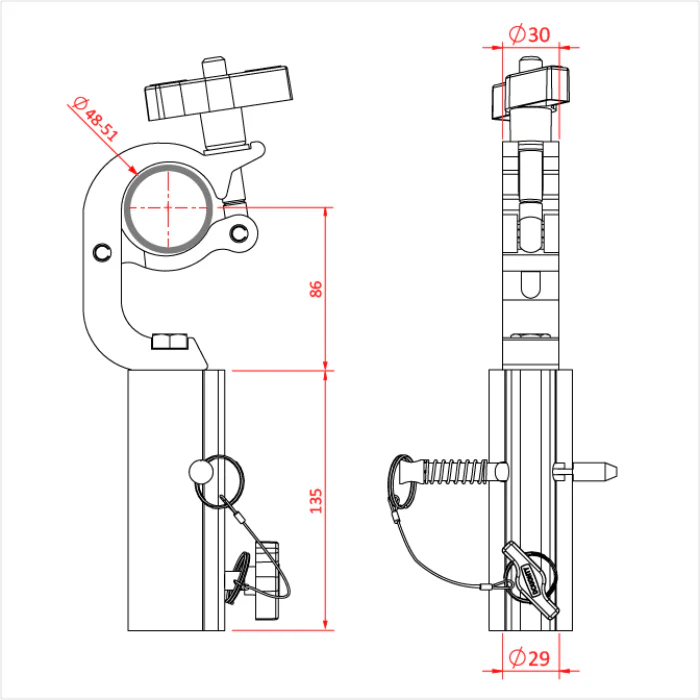 Doughty Trigger TV Clamp - Image 3