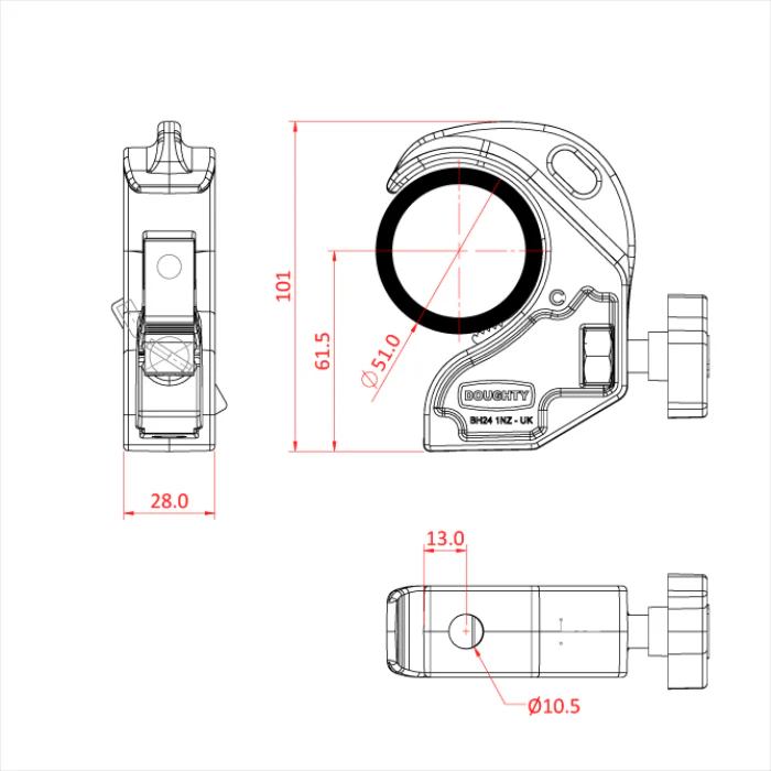 Doughty Twenty Clamp Black - Image 3