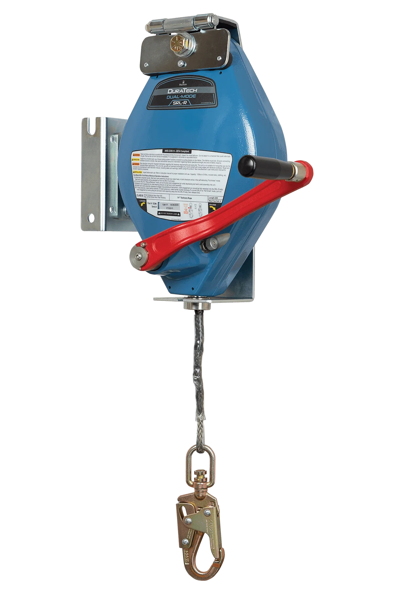 DuraTech® 45' 3-way SRL-R with Technora® Rope for Davits