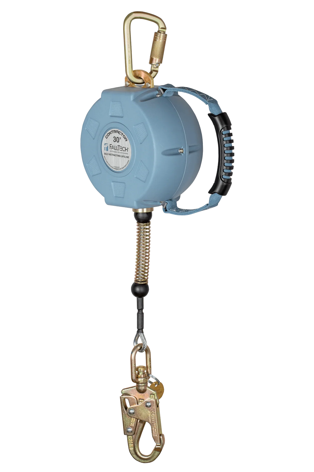 FallTech® Contractor C SRL with 30' Galvanized Cable and Anchorage Carabiner